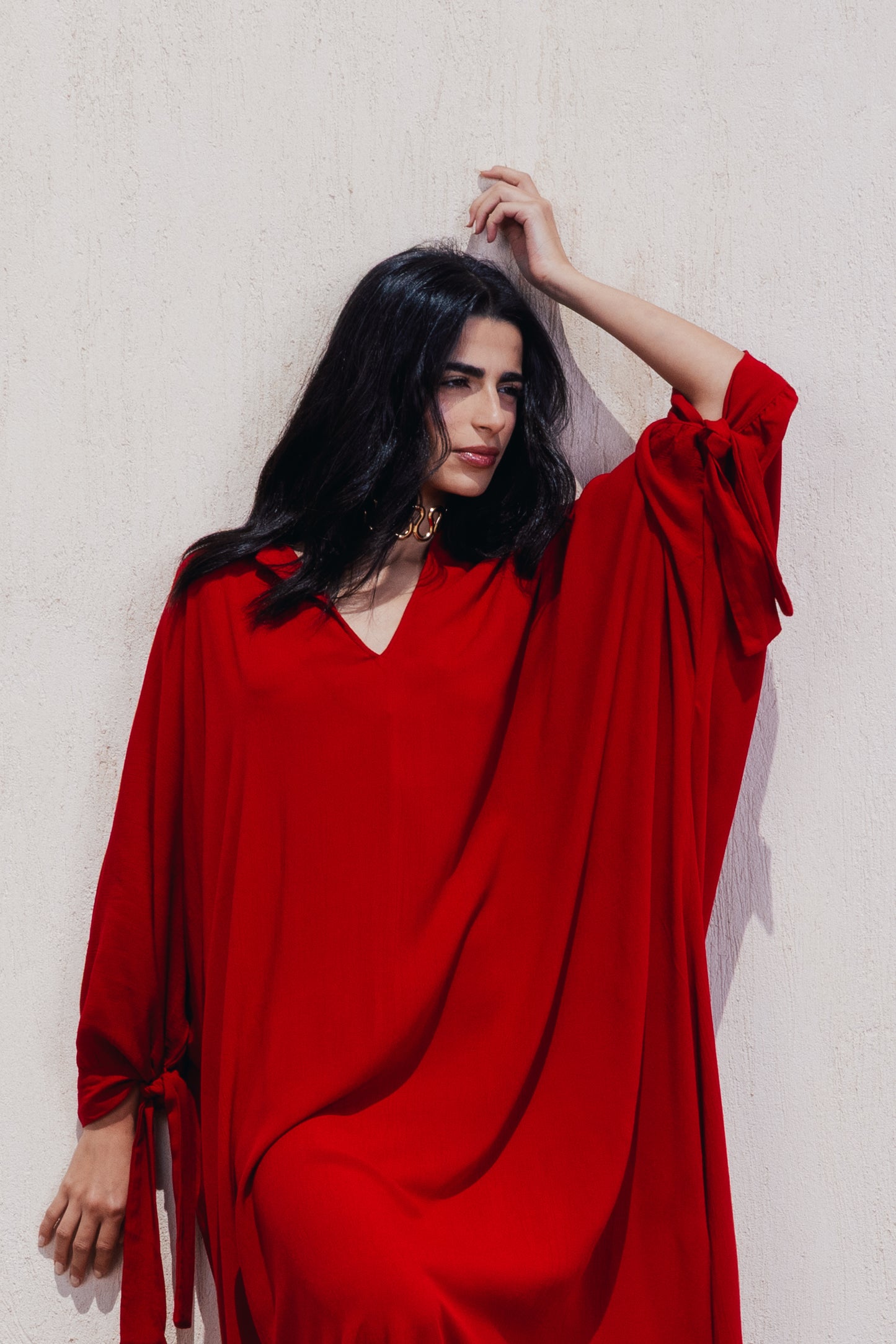 Oversized Side Slit Dress