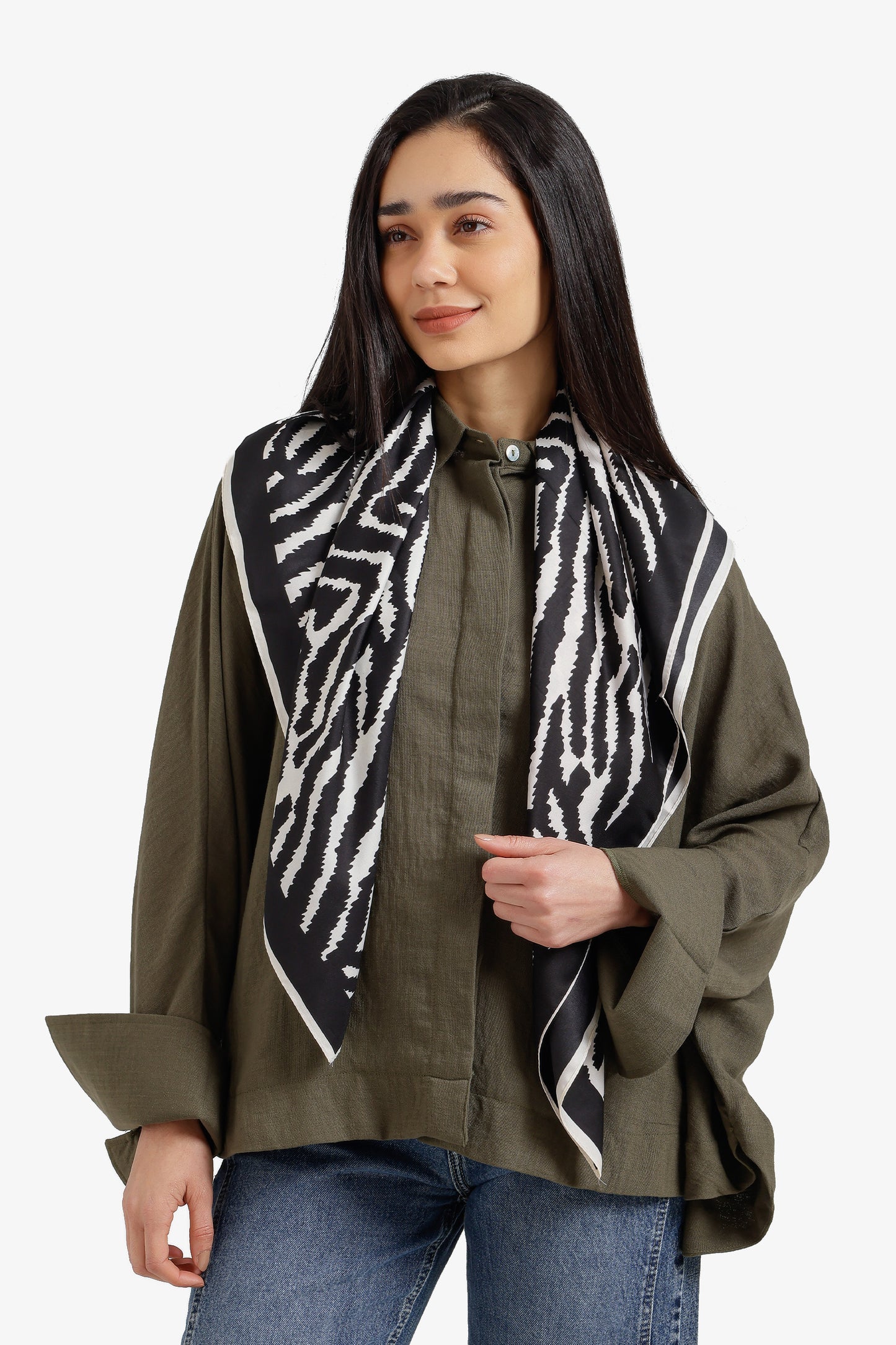 Zebra-Print Scarf