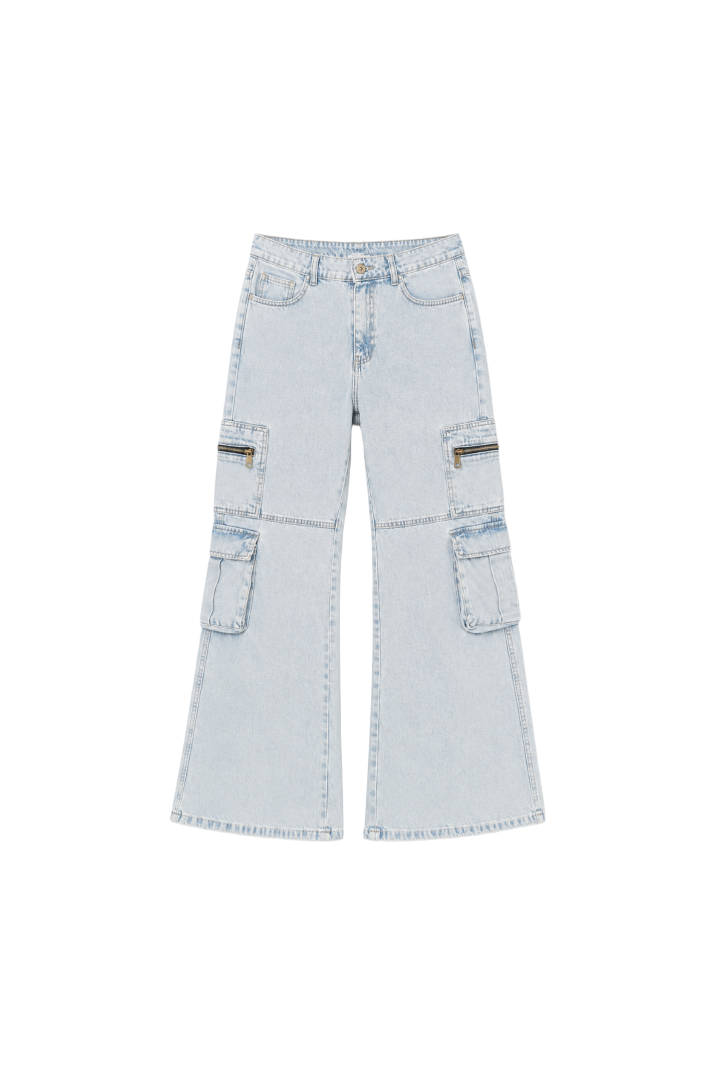 Vintage Wide-Leg Cargo Jeans