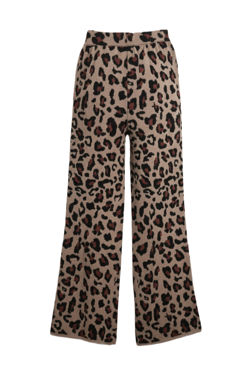 Leopard Flare Pants