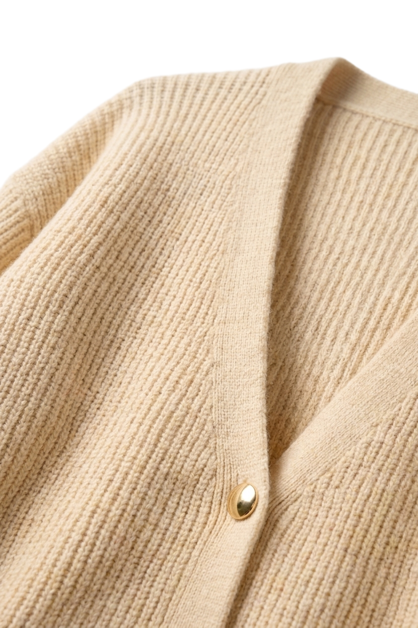 Button-Down Relaxed Cardigan