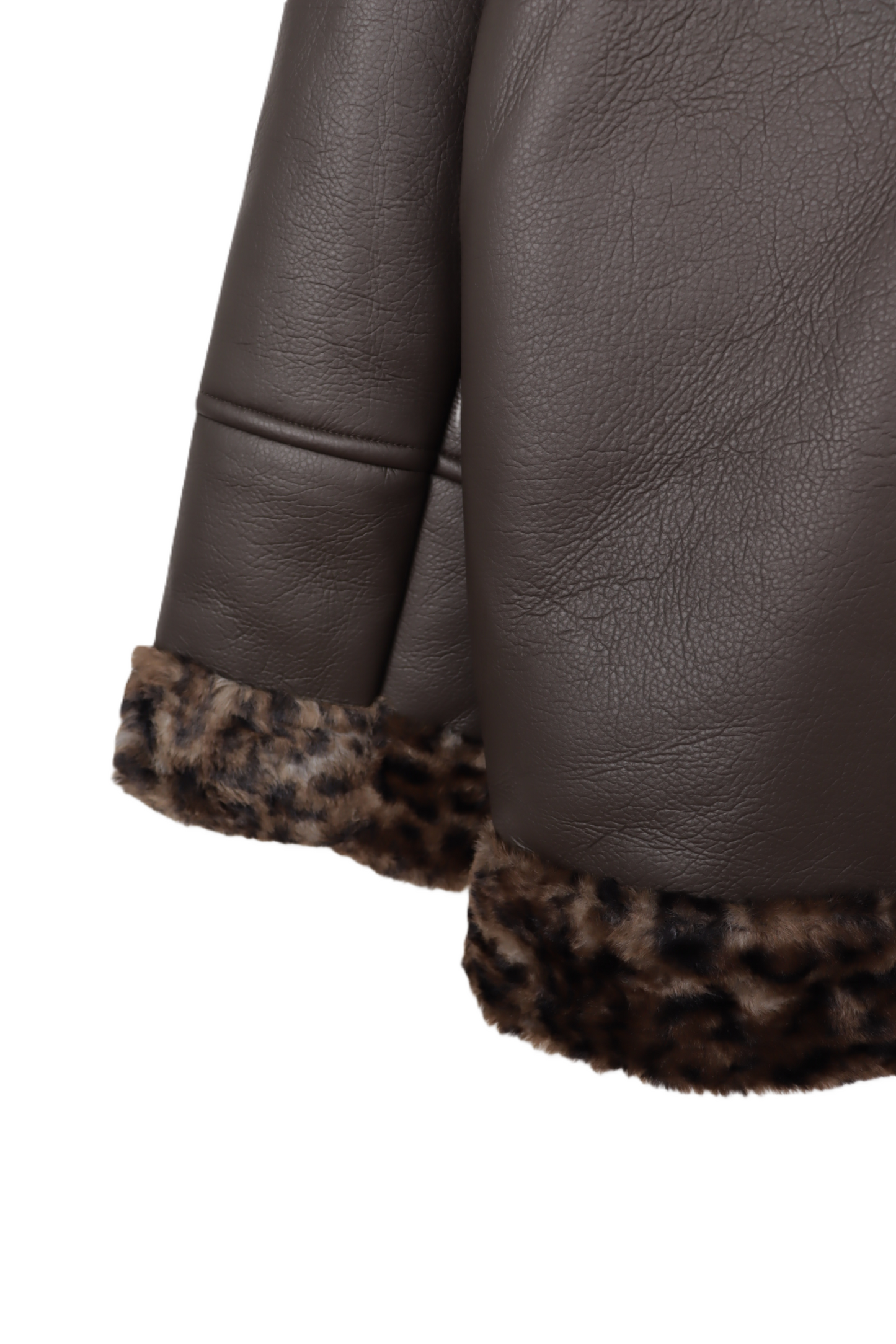 Fur-Lined Leather Jacket