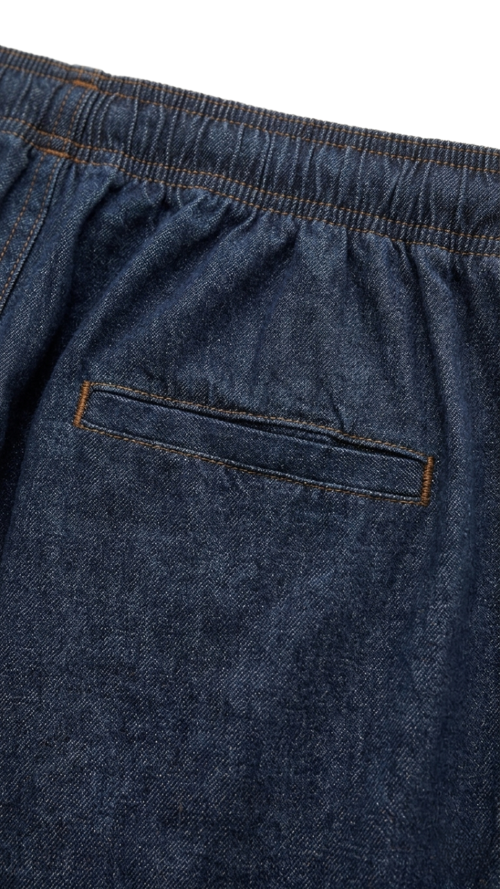 Denim Wide-Leg Pants