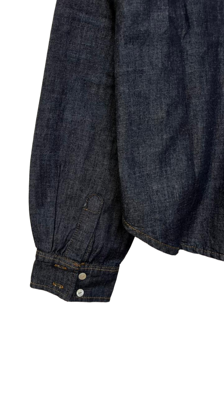 Cropped Denim Shirt
