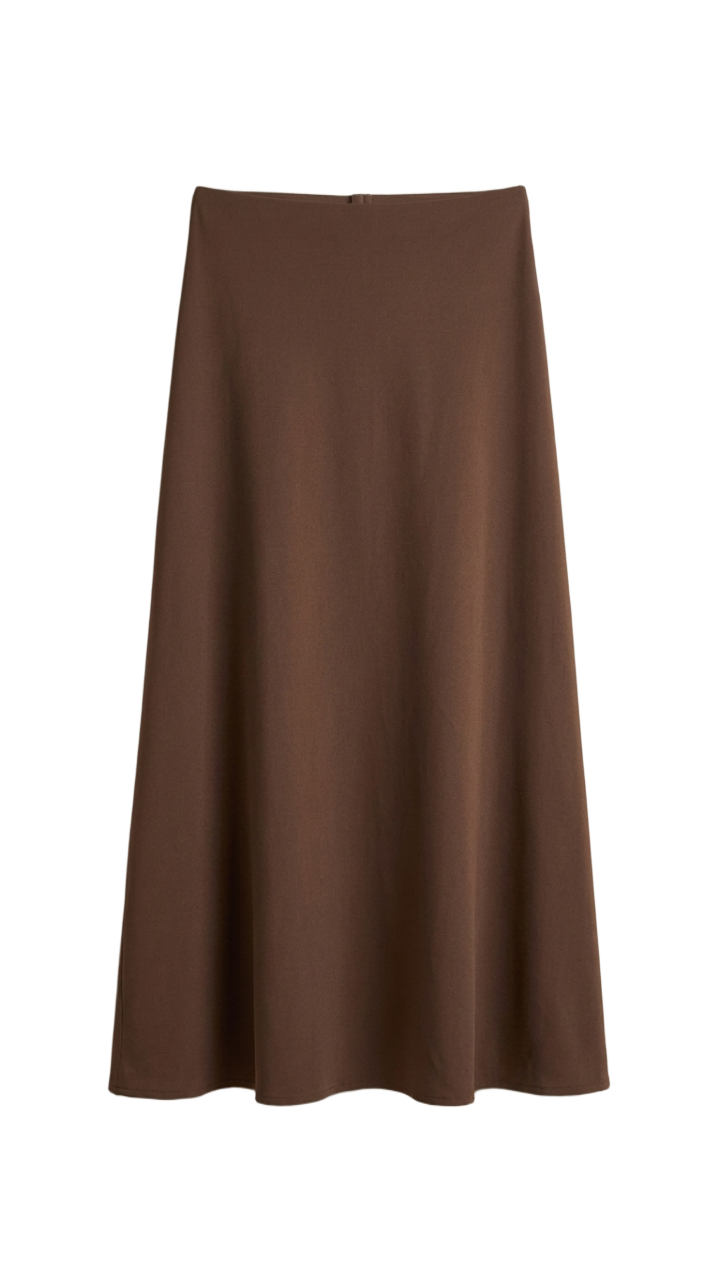 Soft Flowy Midi Skirt