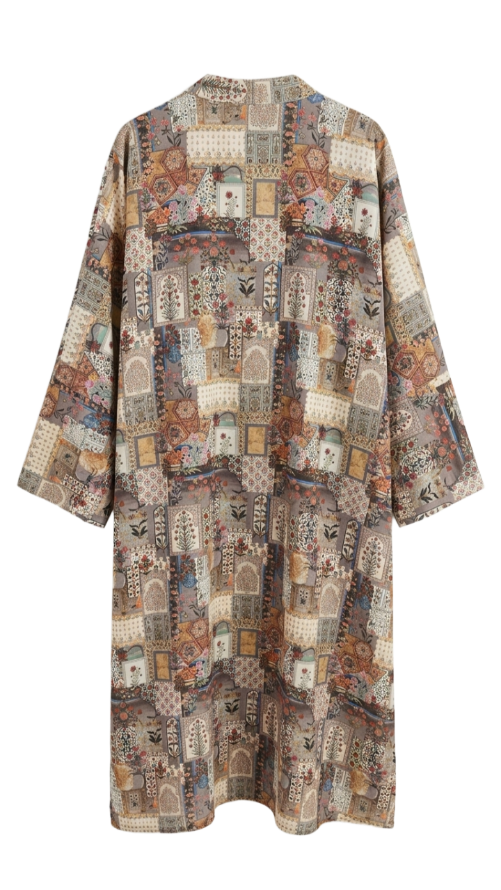 Patchwork Maxi Kimono