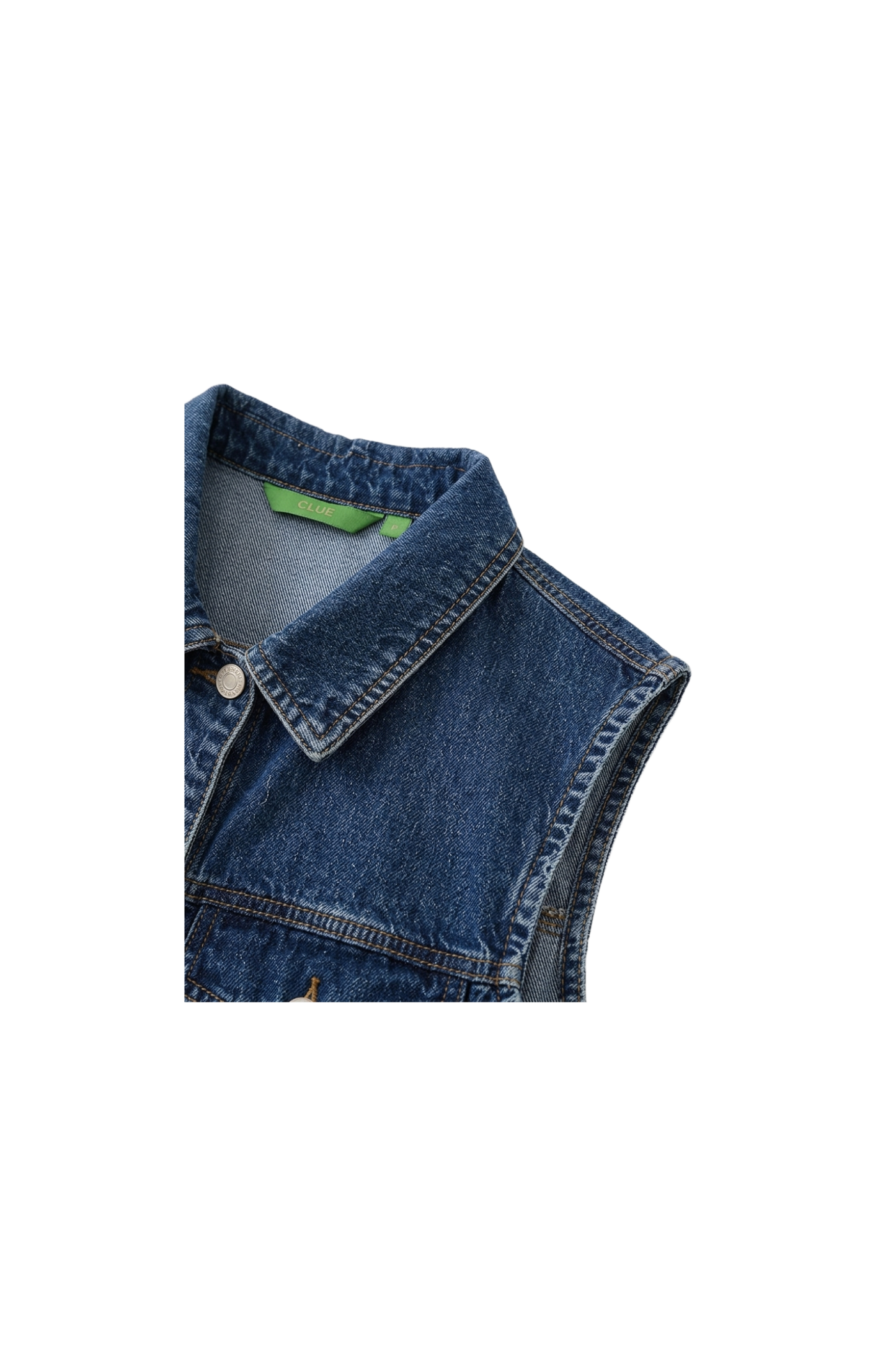 Denim Buttoned Vest