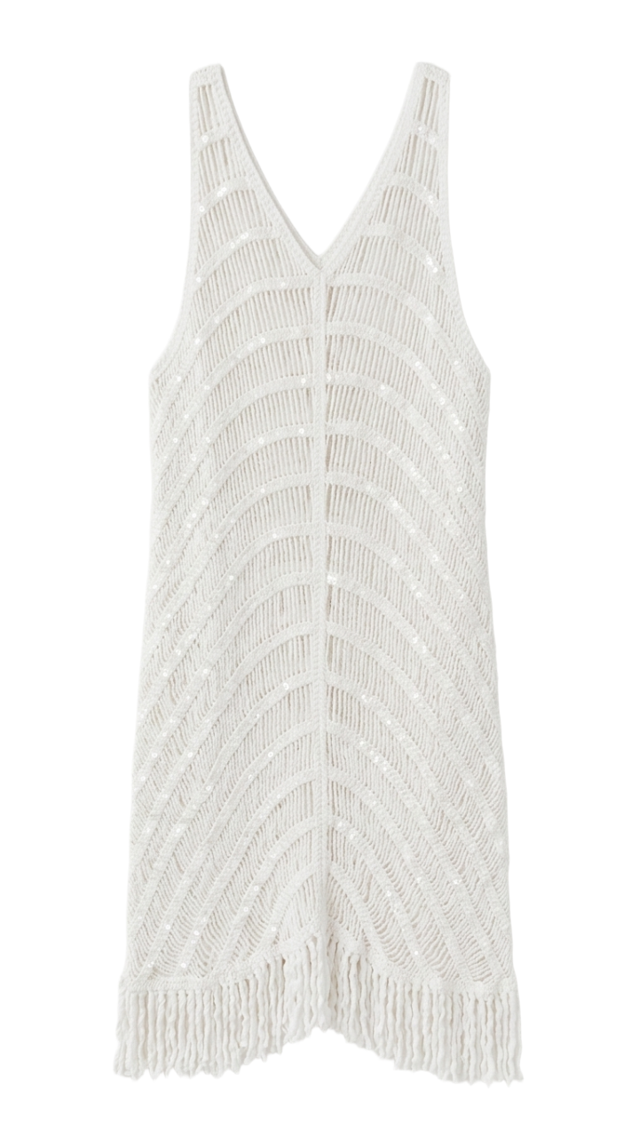 Sequin Crochet Beach Dress