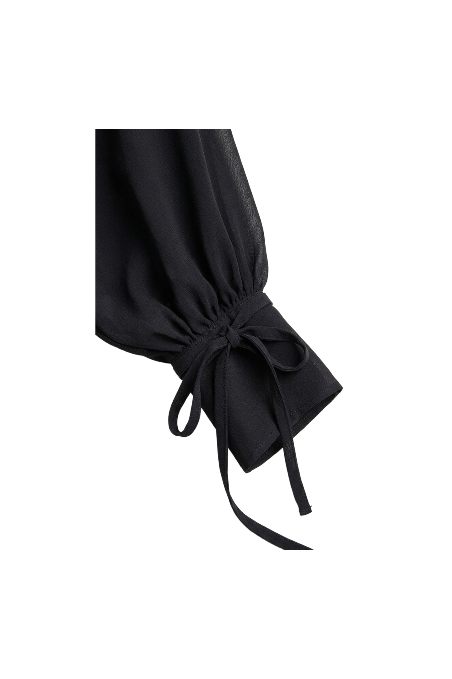 Drawstring Sleeve Blouse
