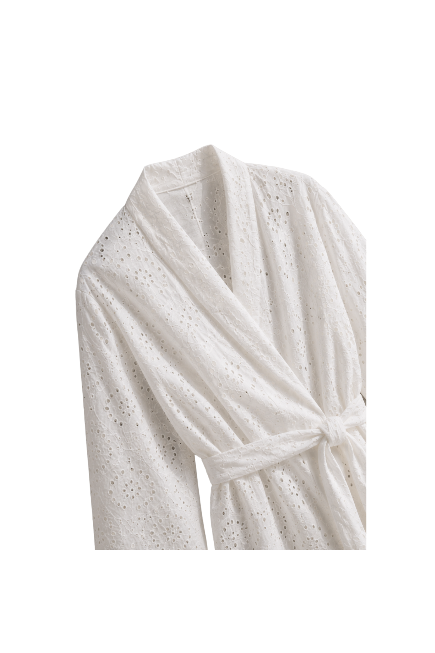 Belted Broderie Kimono