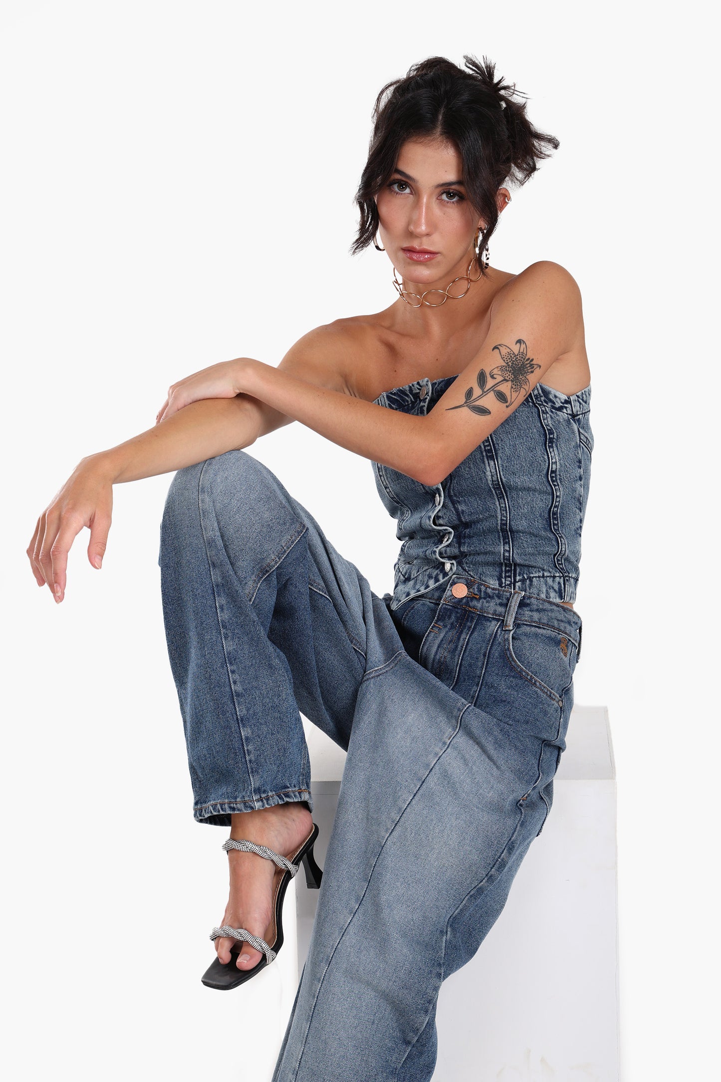 Tailored Denim Vest