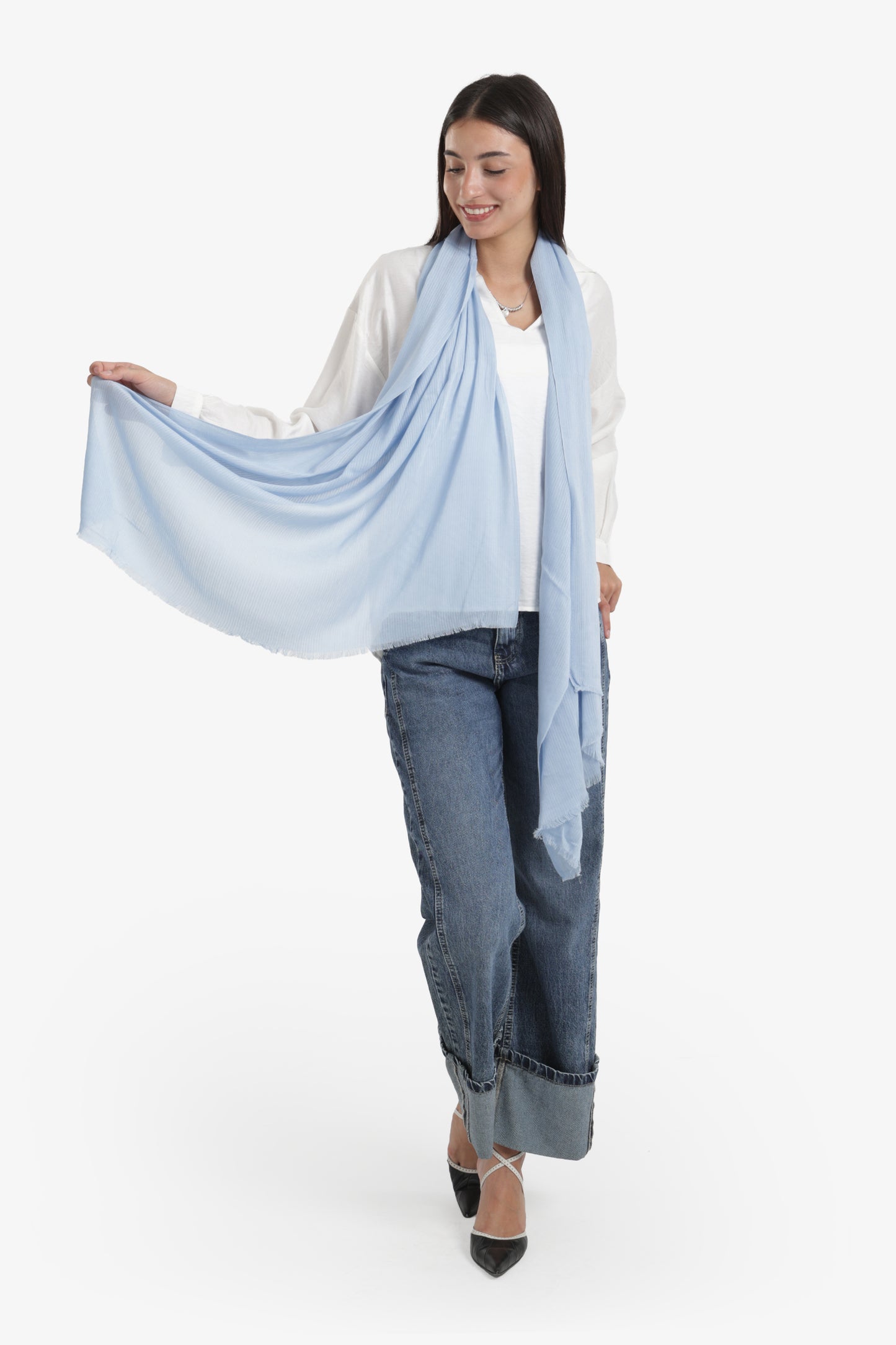 Ribbed Rectangular Scarf