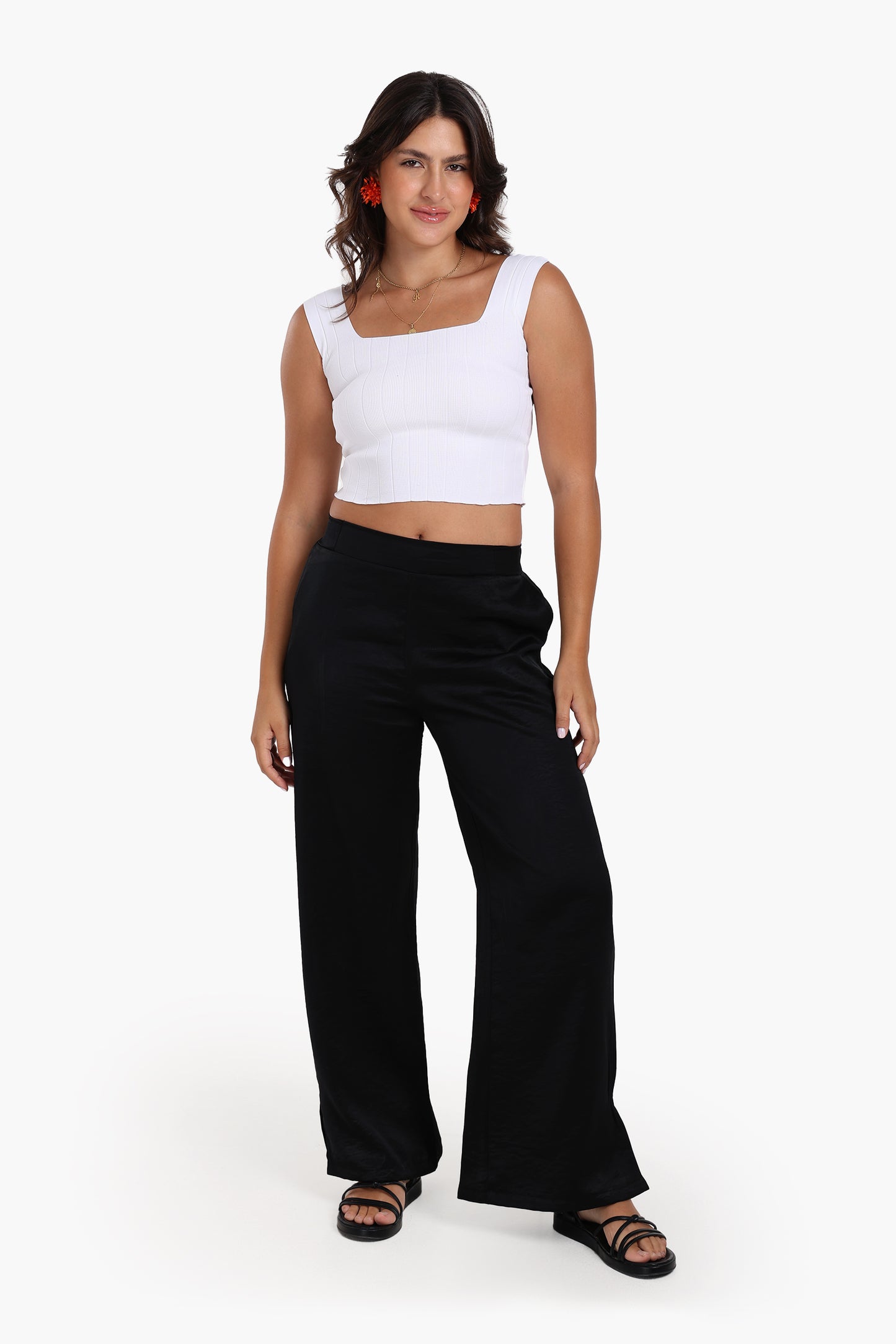 High Waist Wide-Leg Pants