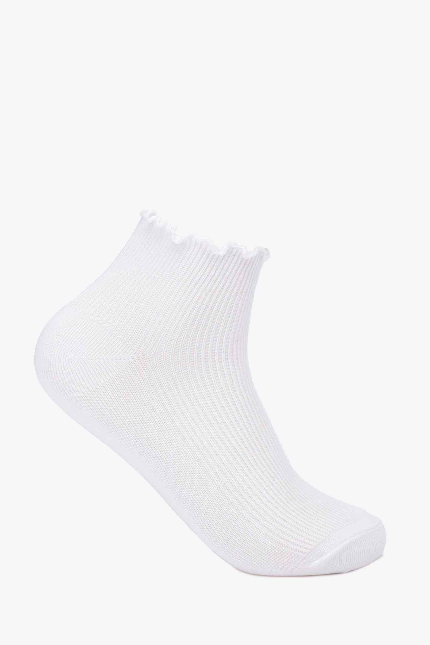 Ruffled Cuff Ankle Socks