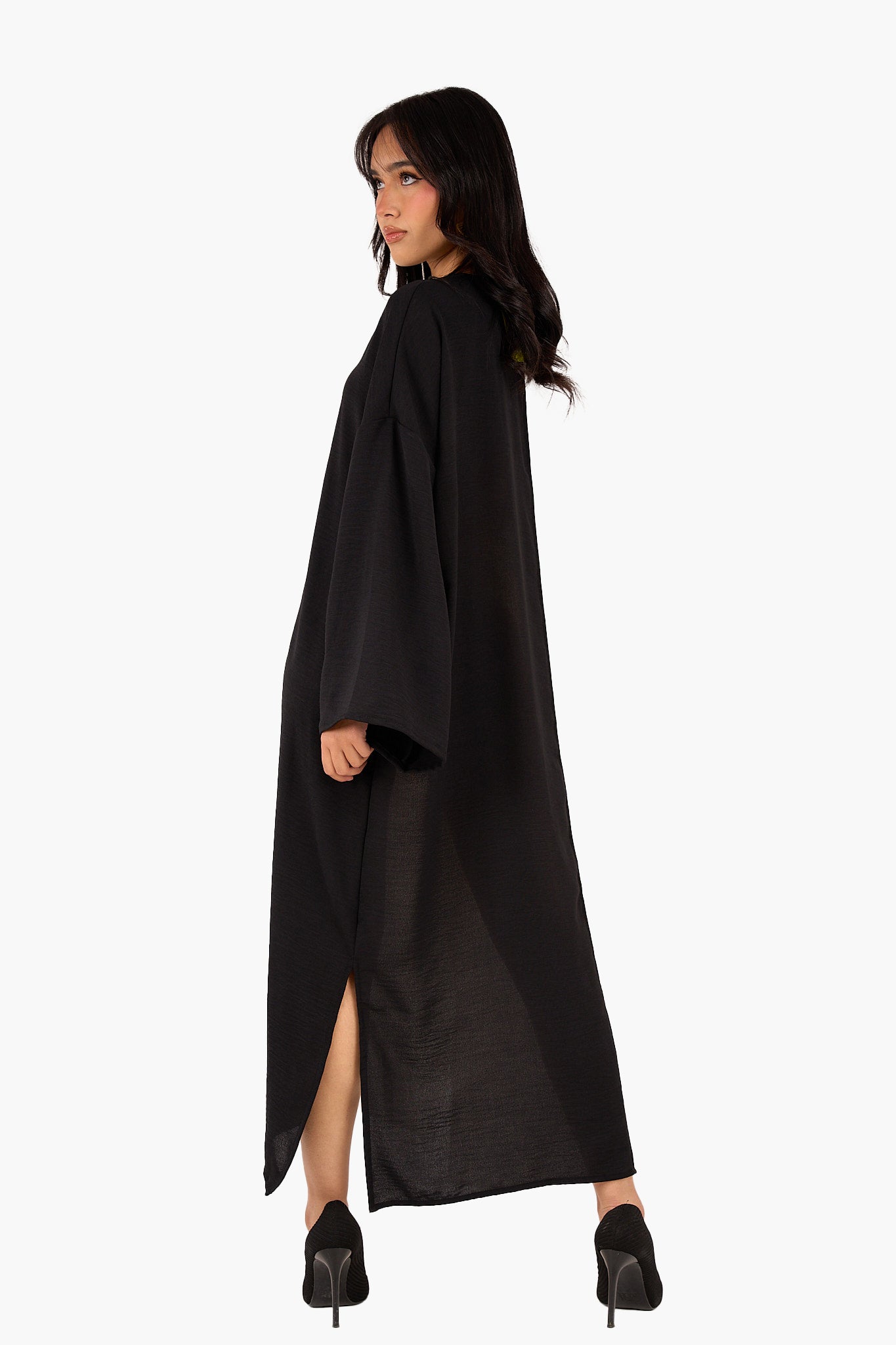 V فستان بلونين برقبة