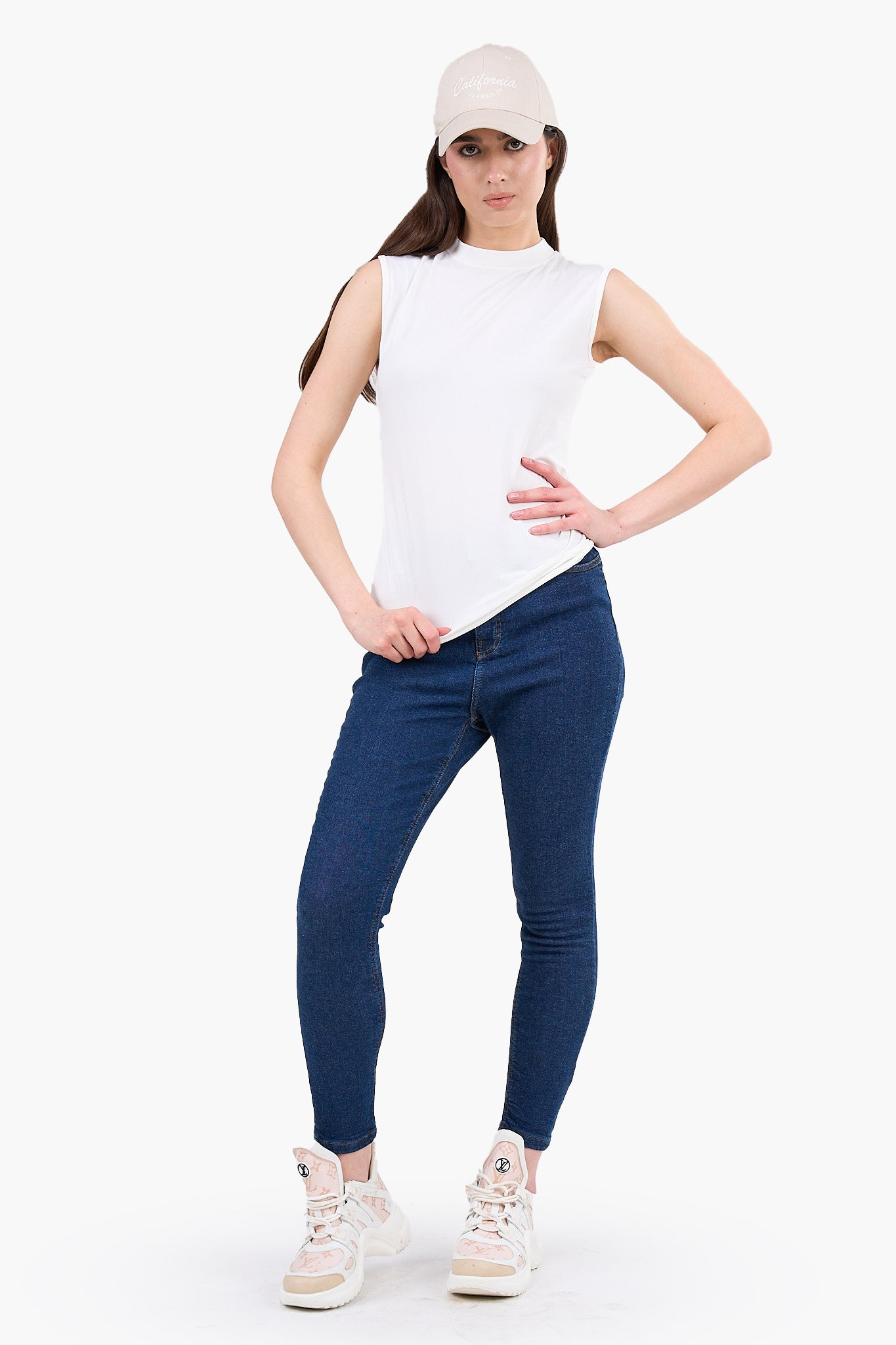 High Neck Sleeveless Top