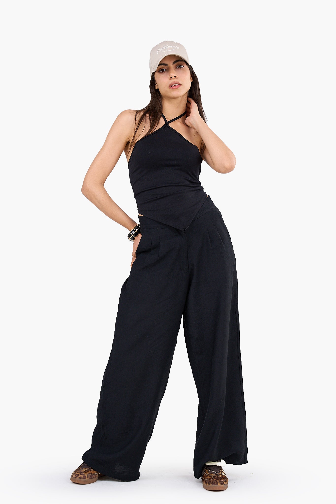 Backless Halter Neck Top