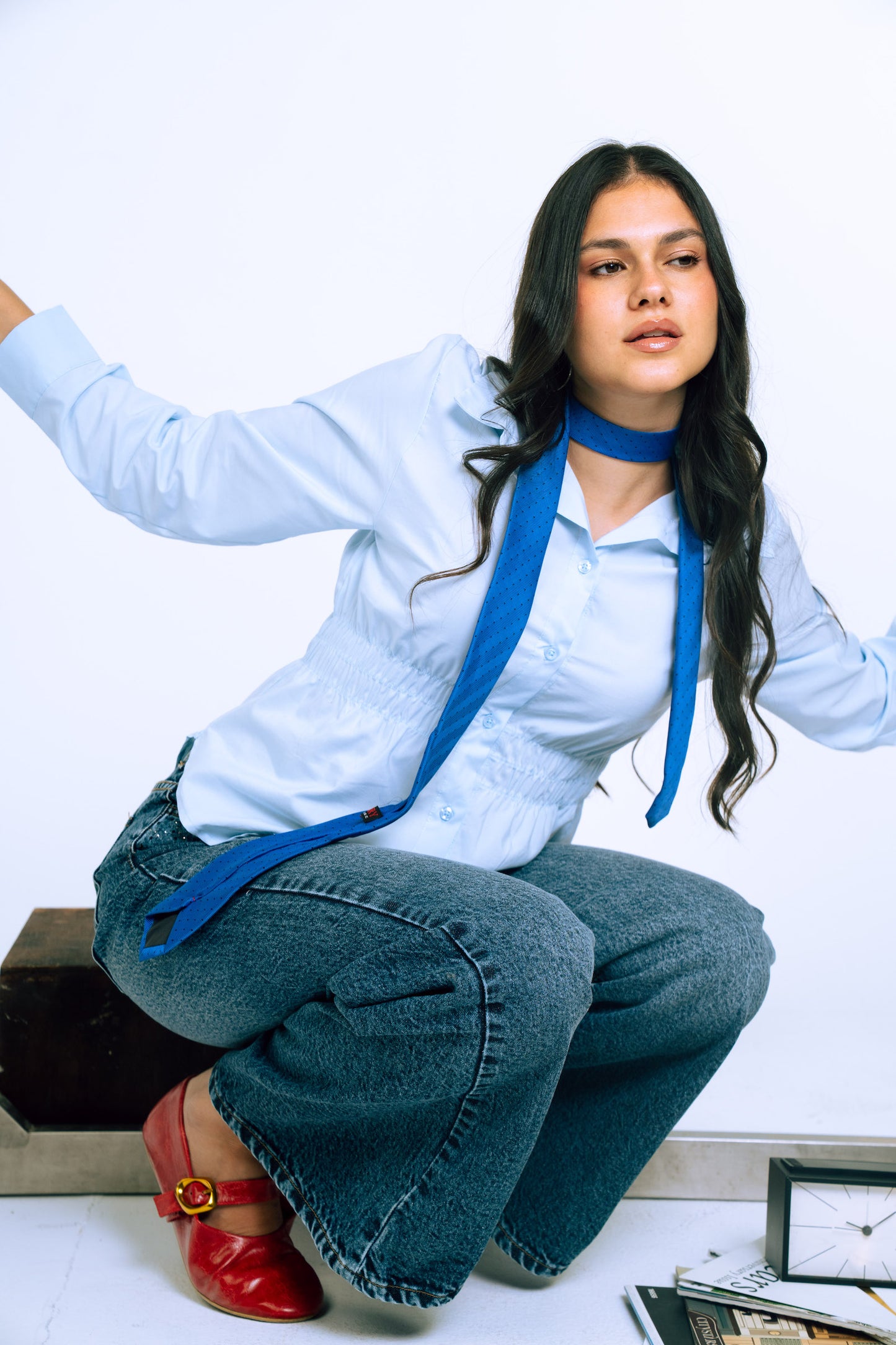 Smocked Waist Shirt