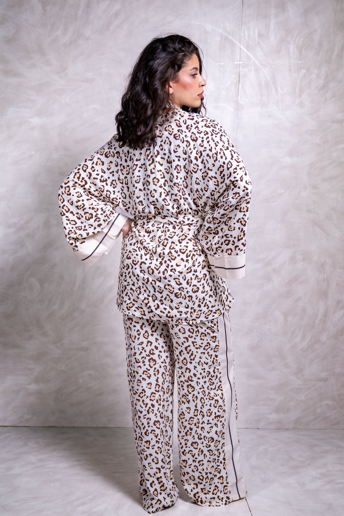 Leopard Print Kimono