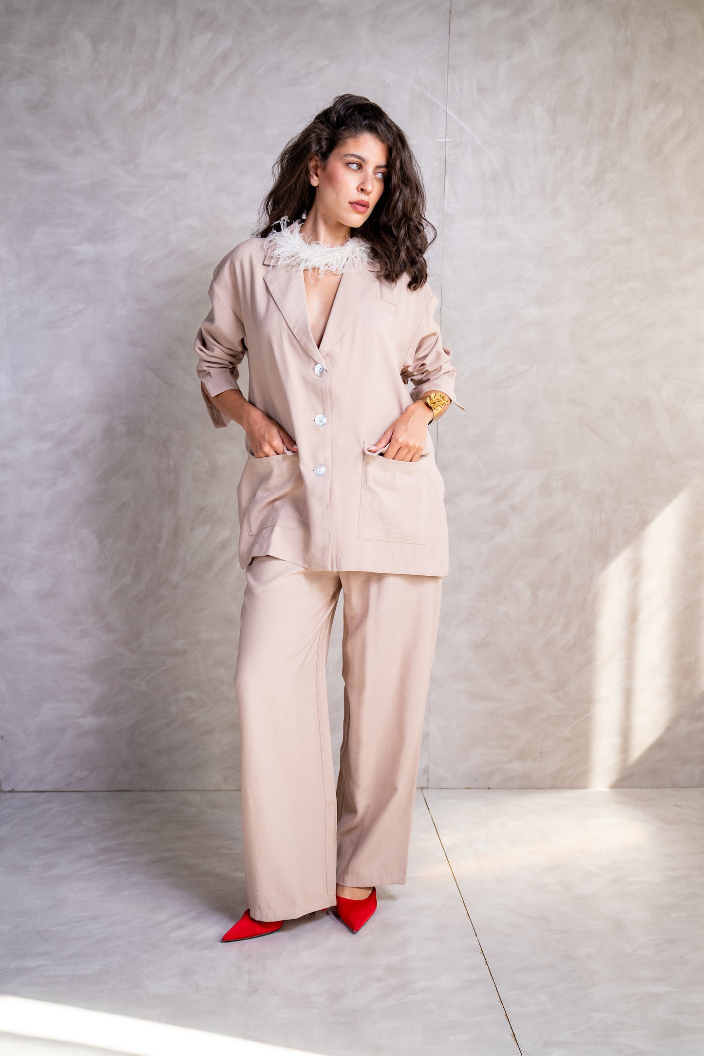 Tailored Wide Trousers