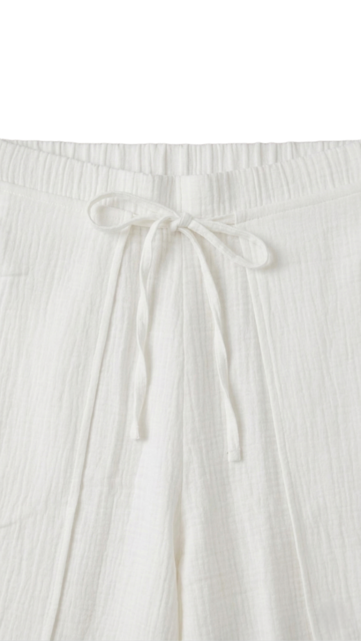 Textured Crinkle Pants