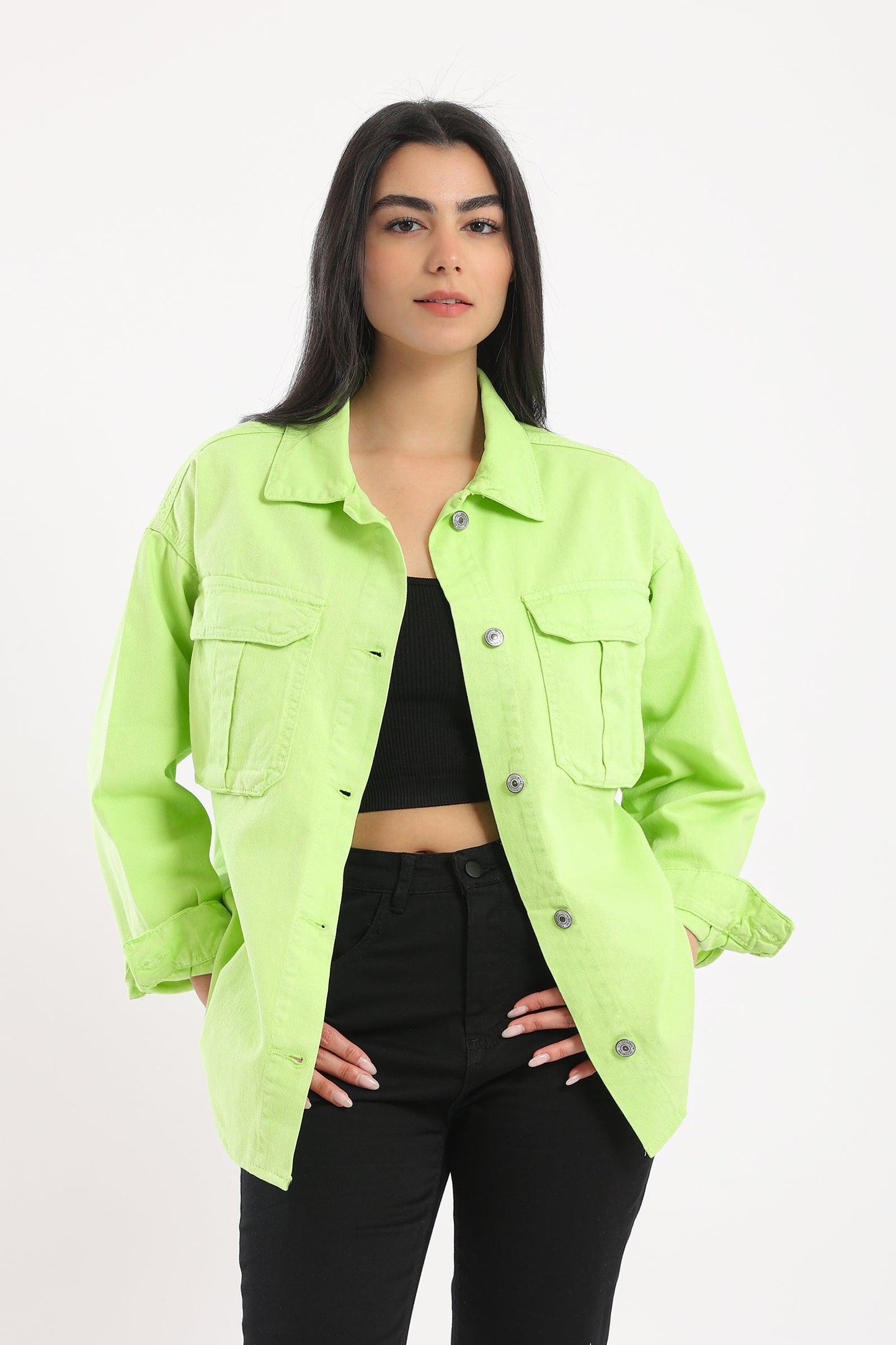 Jacket with Chest Front Pockets - Clue-wear