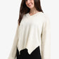 Folded Hem Wool Pullover
