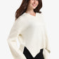 Folded Hem Wool Pullover