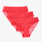 Pack of 3 Bikini Panties with Lace