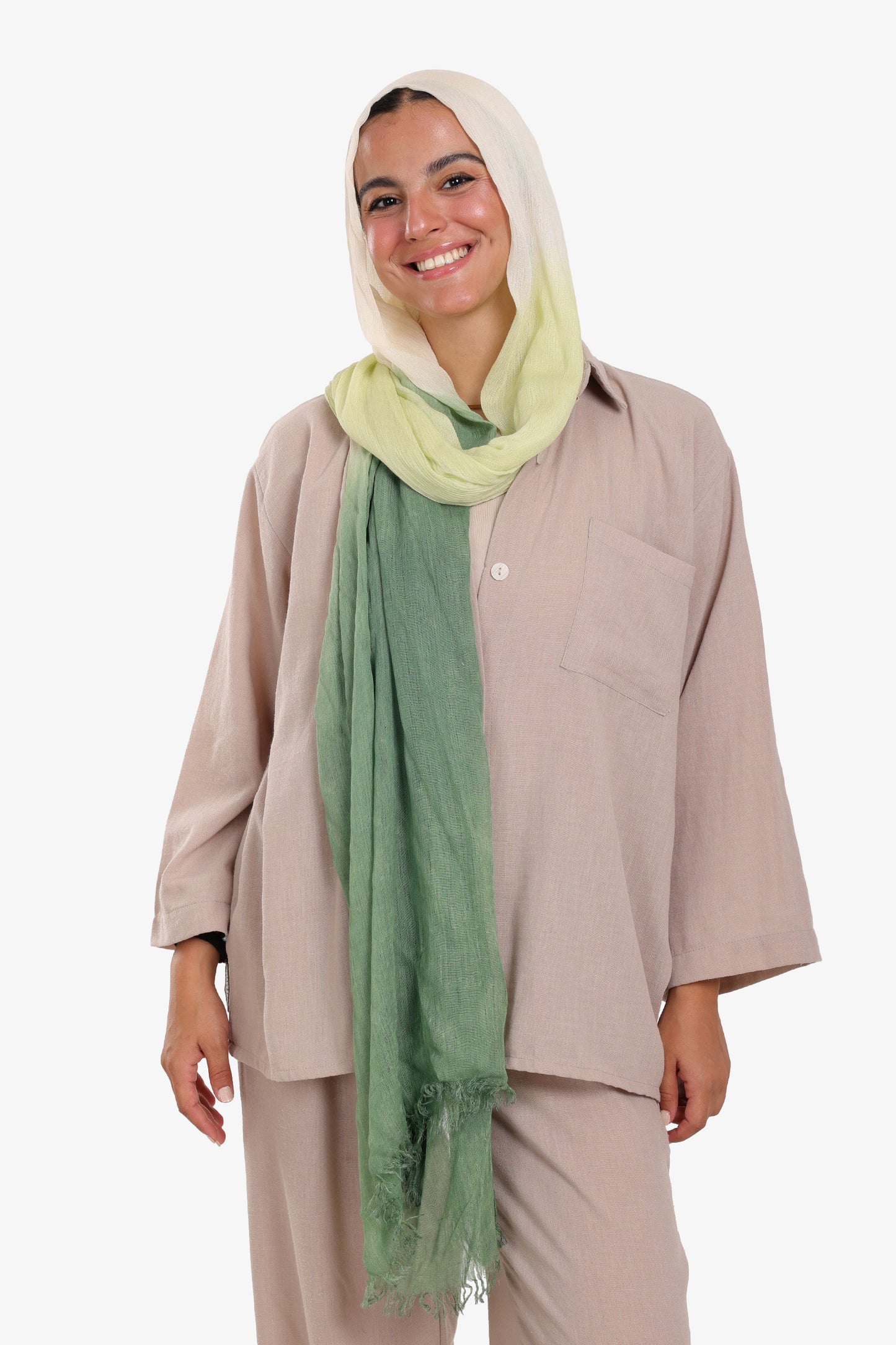 Gradient Cotton Scarf