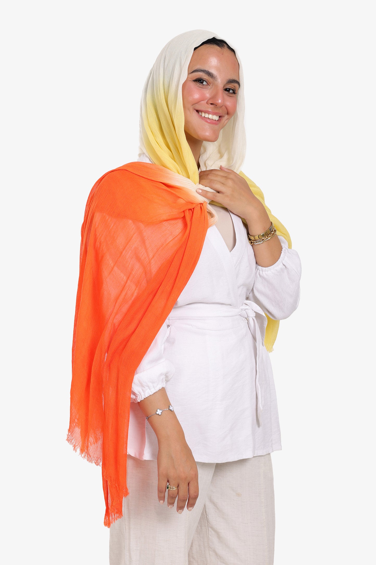 Gradient Cotton Scarf