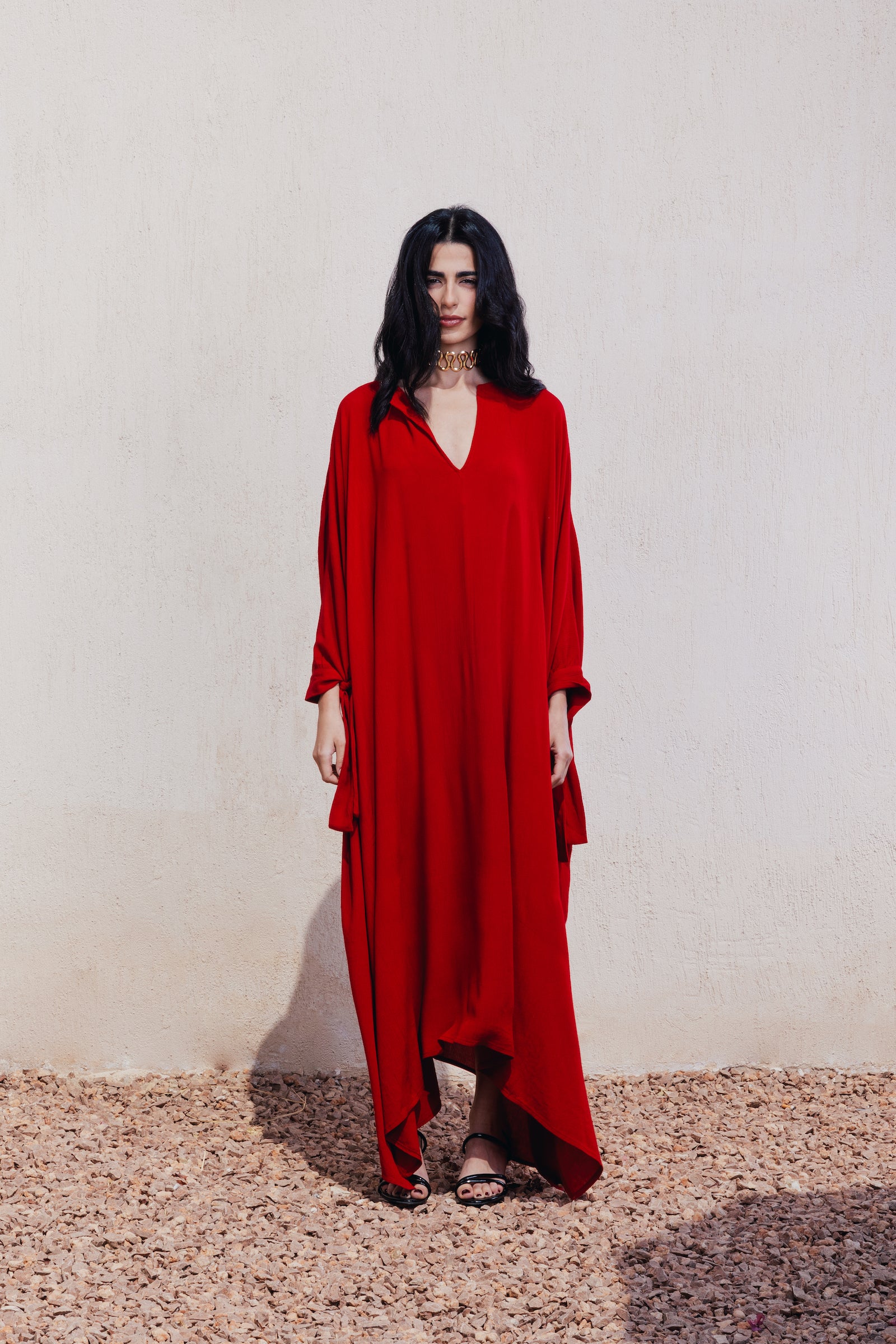 Oversized Side Slit Dress