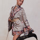Mixed-Print Kimono