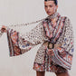 Mixed-Print Kimono