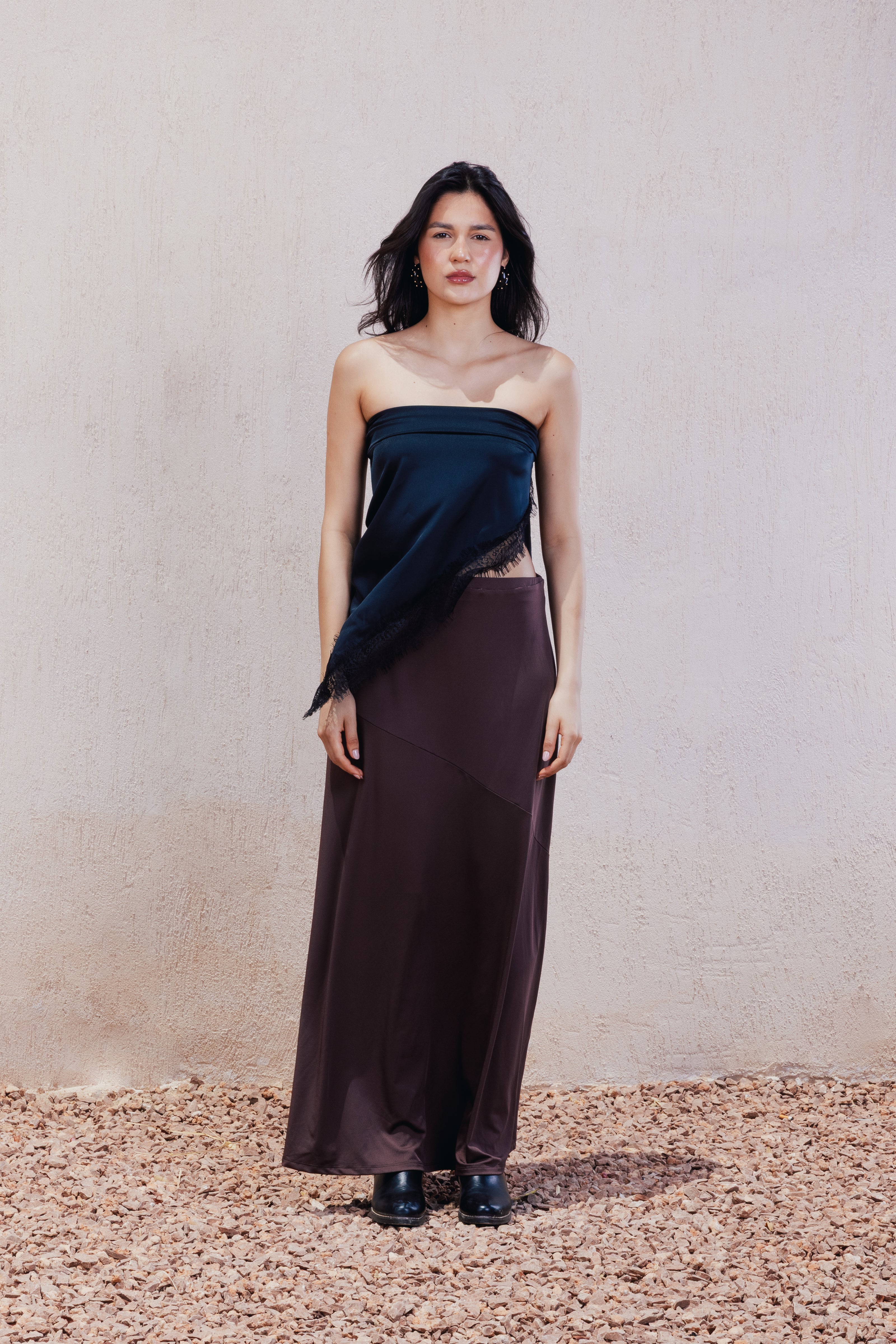 Soft Flowy Midi Skirt