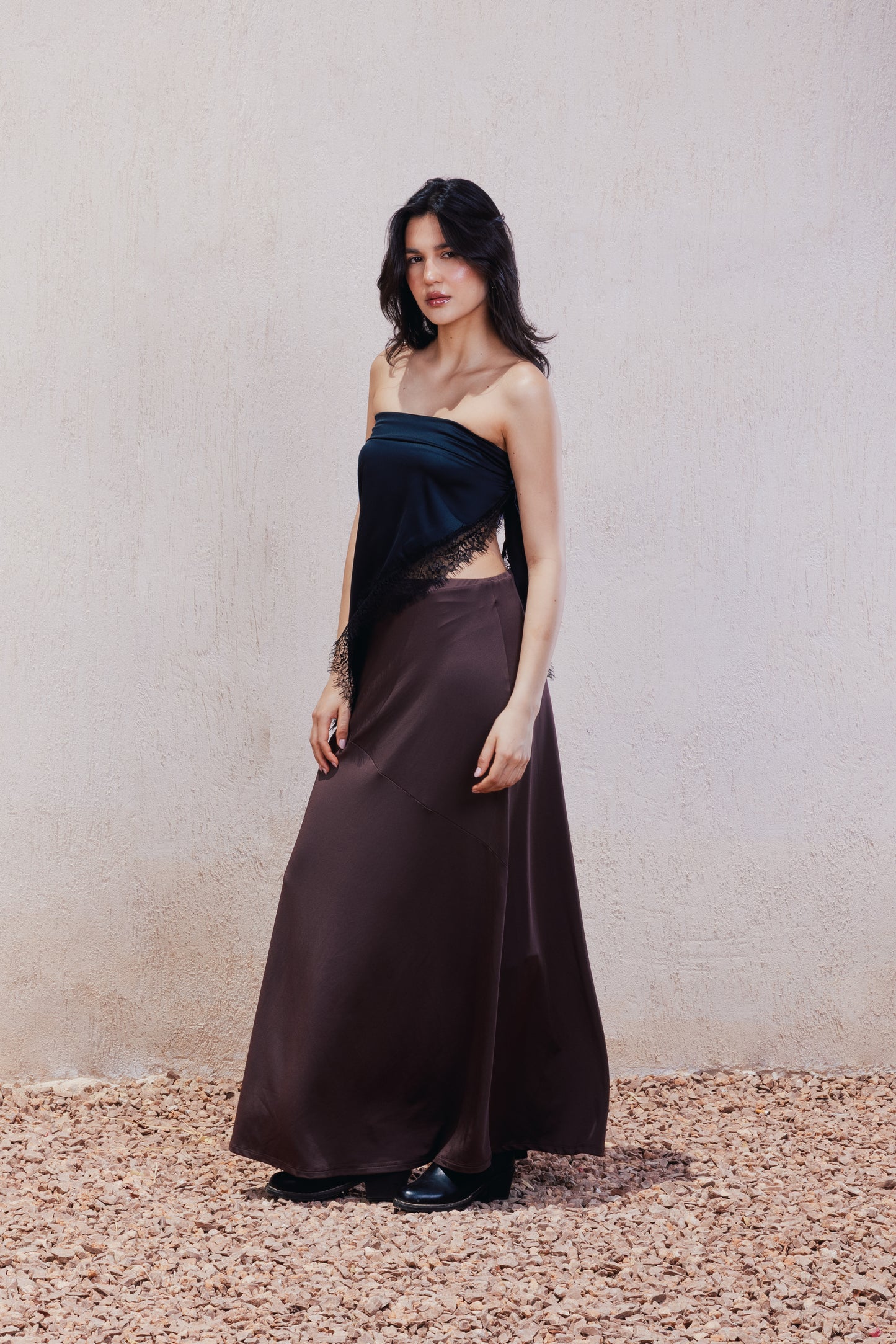 Soft Flowy Midi Skirt