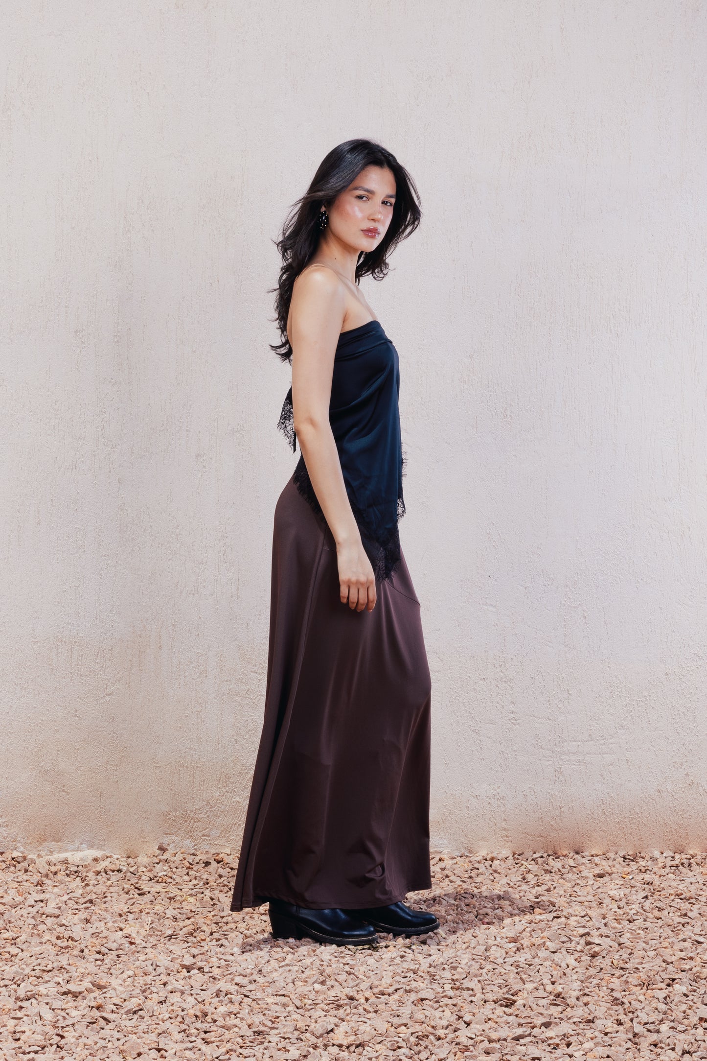 Soft Flowy Midi Skirt