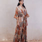 Patchwork Print Maxi Dress