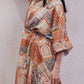 Patchwork Print Maxi Dress