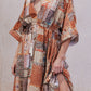 Patchwork Print Maxi Dress