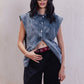 Washed Denim Vest