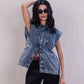 Washed Denim Vest