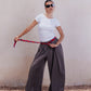Tailored Wide-Leg Pants