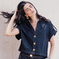 Short-Sleeve Denim Shirt