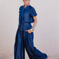 Pleated Lightweight Denim Pants