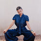 Pleated Lightweight Denim Pants