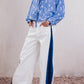 Tie-Front Embroidered Blouse
