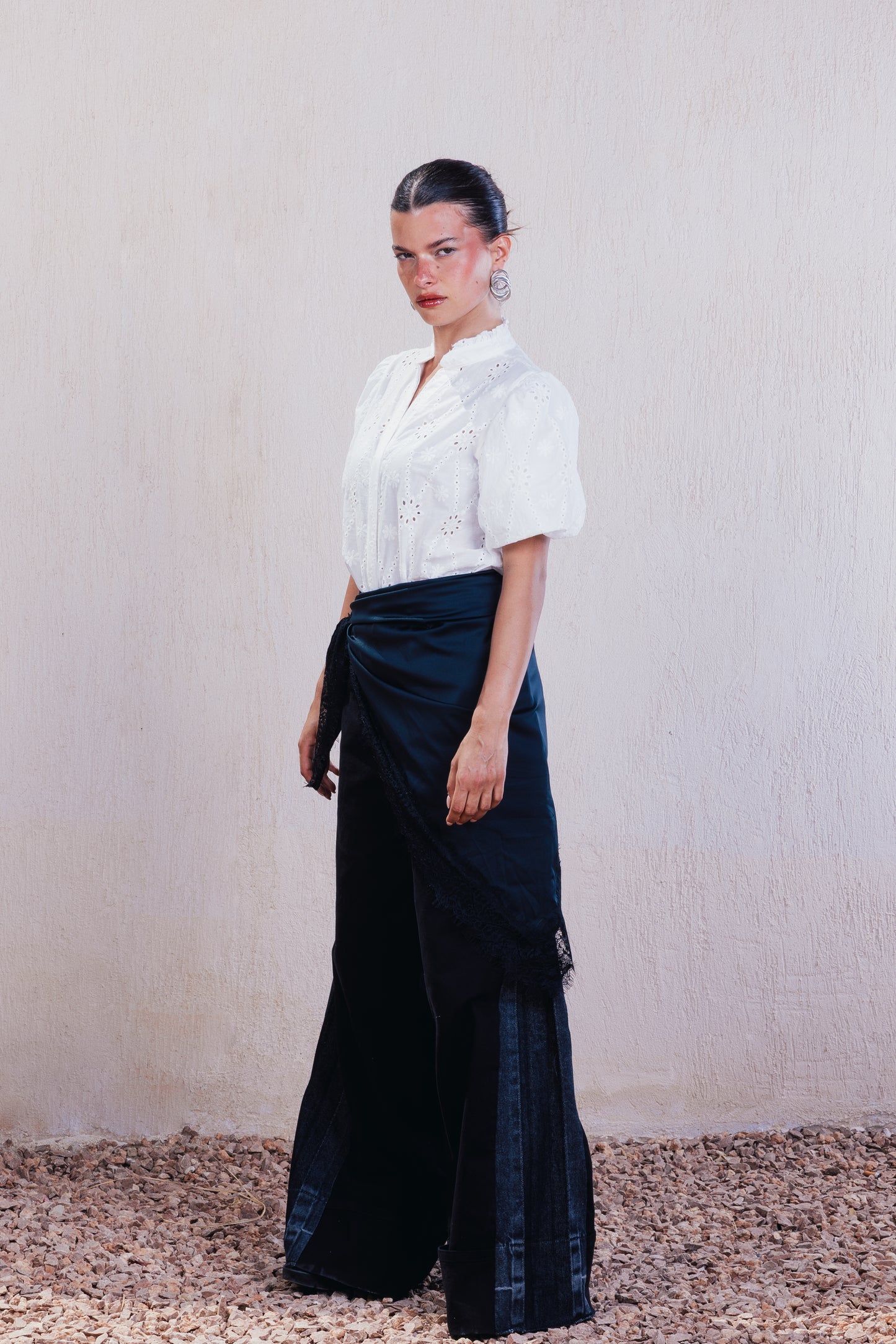 Contrast Side Panel Pants