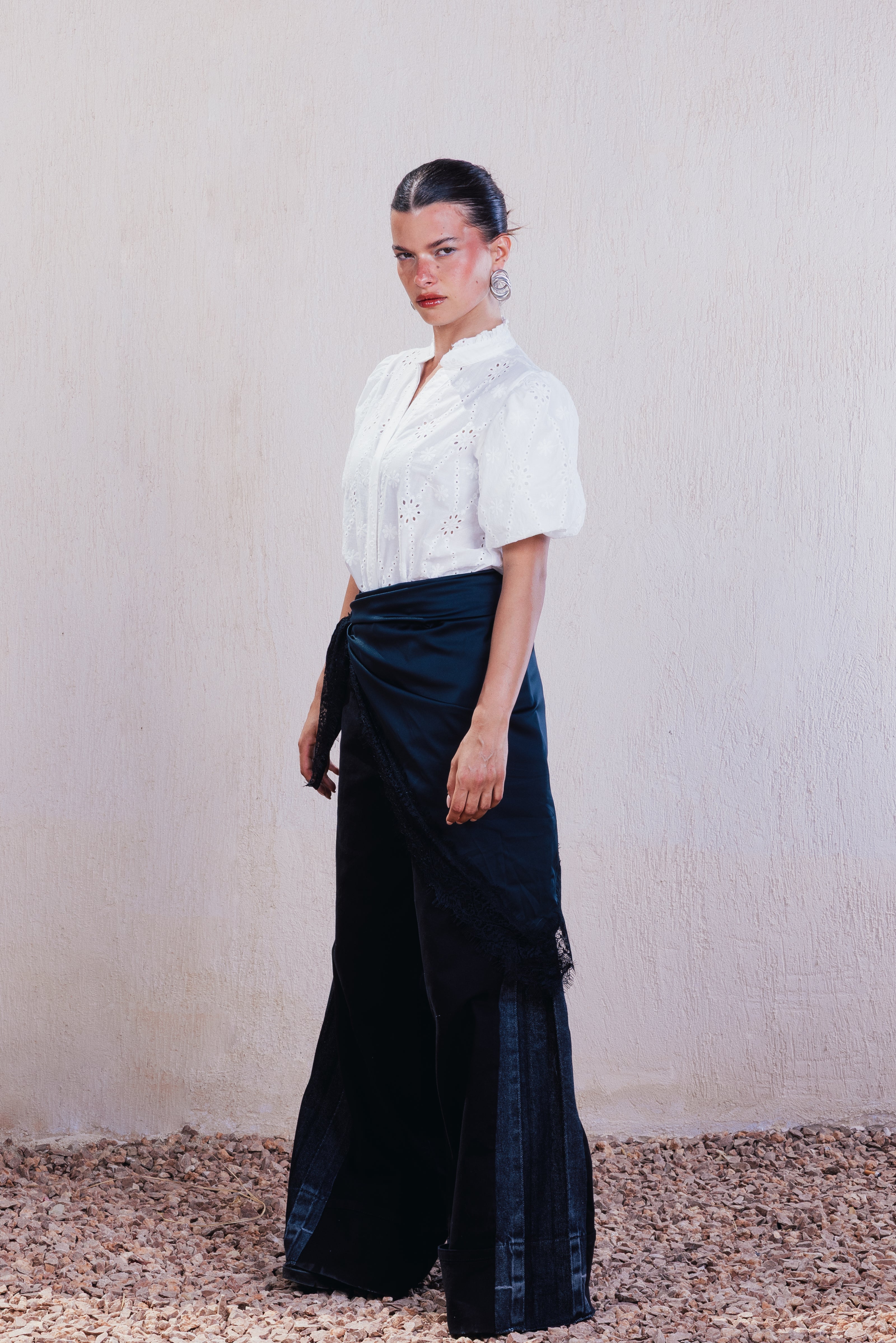 Contrast Side Panel Pants