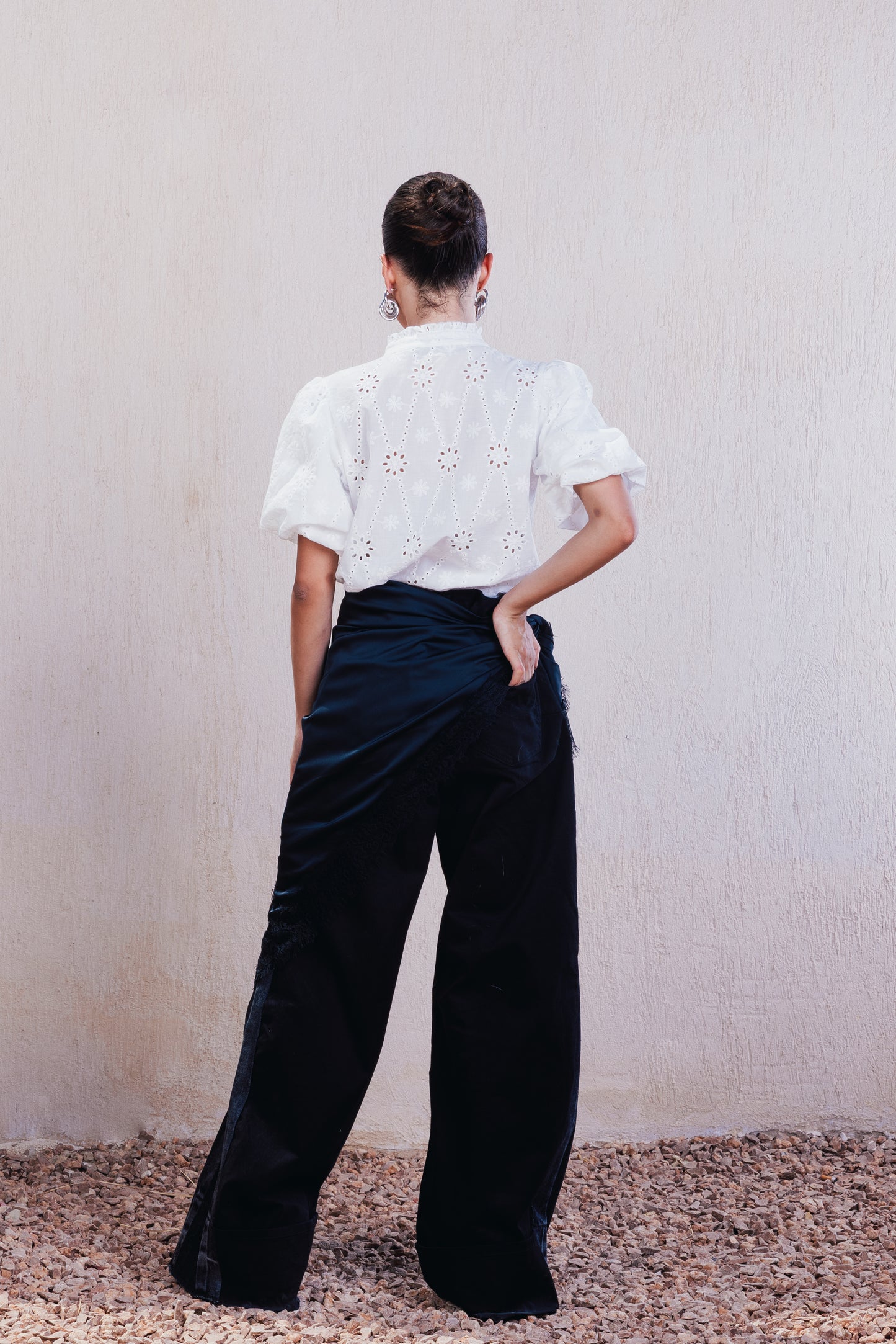 Contrast Side Panel Pants
